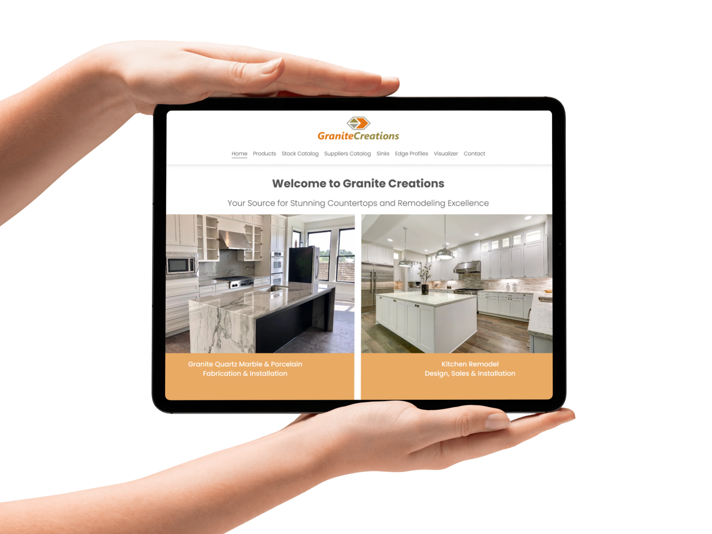 Website para shop de granite y quartz